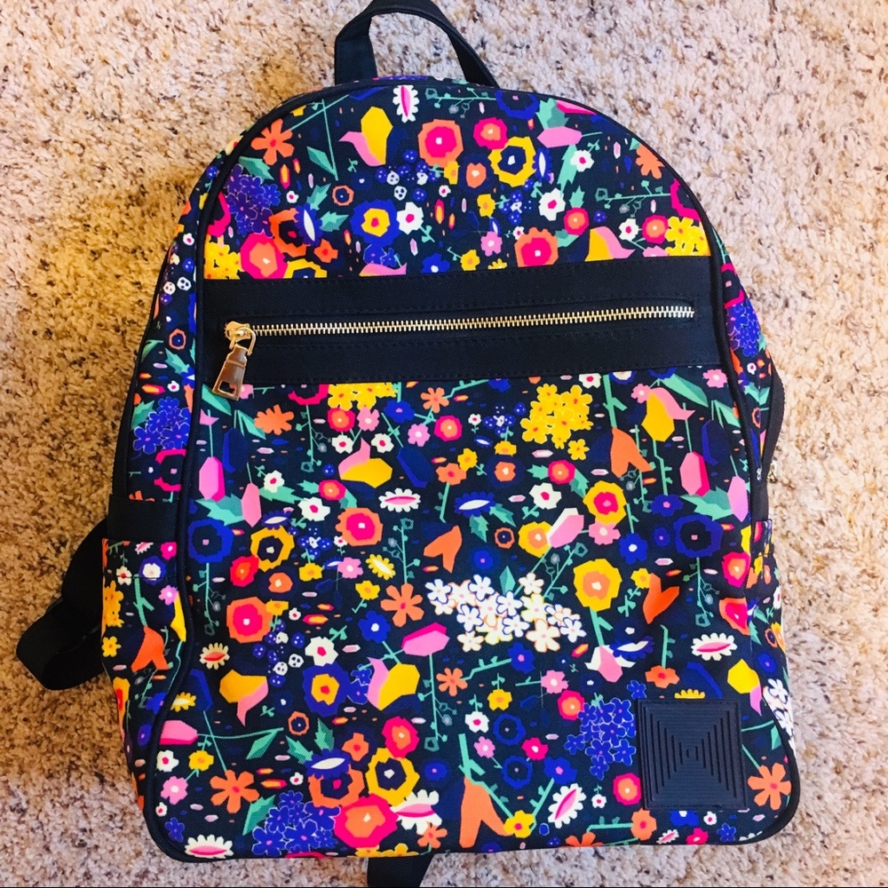 NWOT Floral Pattern Backpack